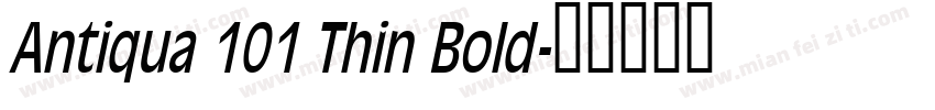 Antiqua 101 Thin Bold字体转换